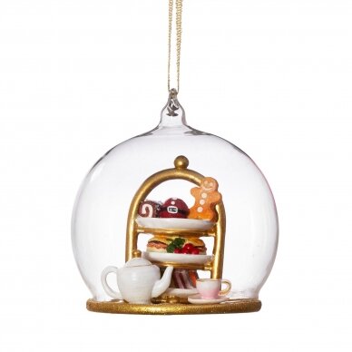 Kalėdinė arbatėlė - stiklinis burbulas