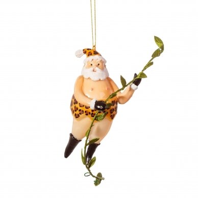 Tarzan Santa Shaped Bauble 2